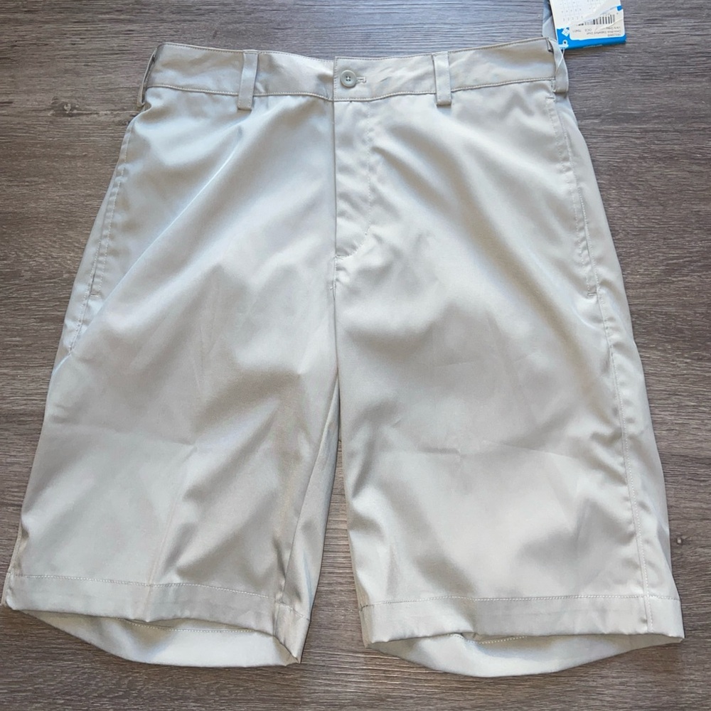 Columbia Omni-Shade Gray Golf Shorts -Sz 30 Houston Rockets Logo NWT
